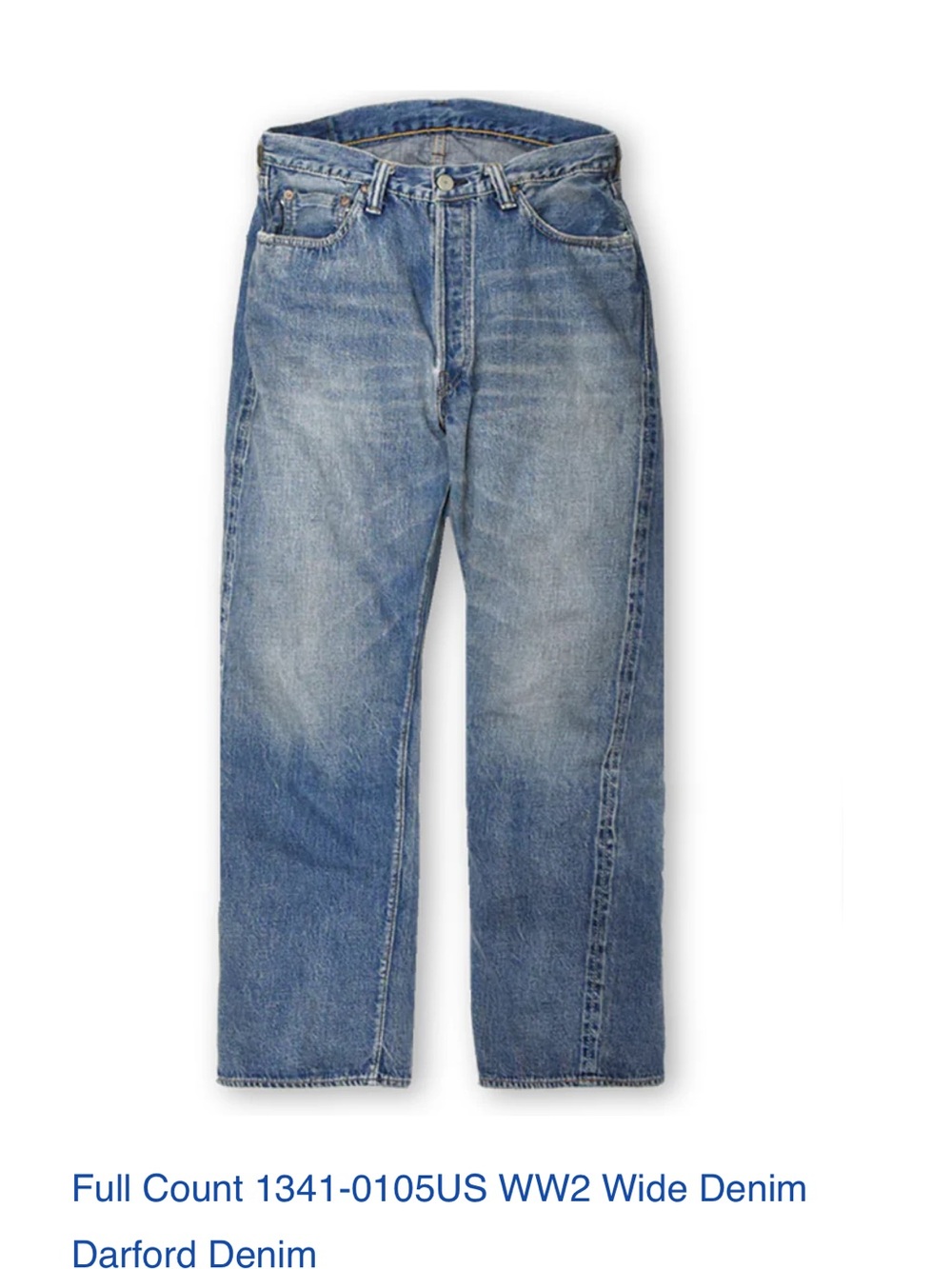 Relaxed Fit Men's Denim Jeans - Classic Blue